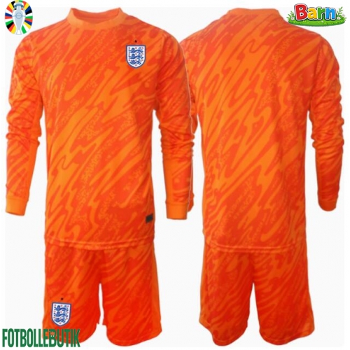 England Målvakt Hemmaställ Barn EM 2024 Långärmad (+ Korta byxor)